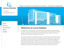 Tablet Screenshot of lorne-estates.co.uk